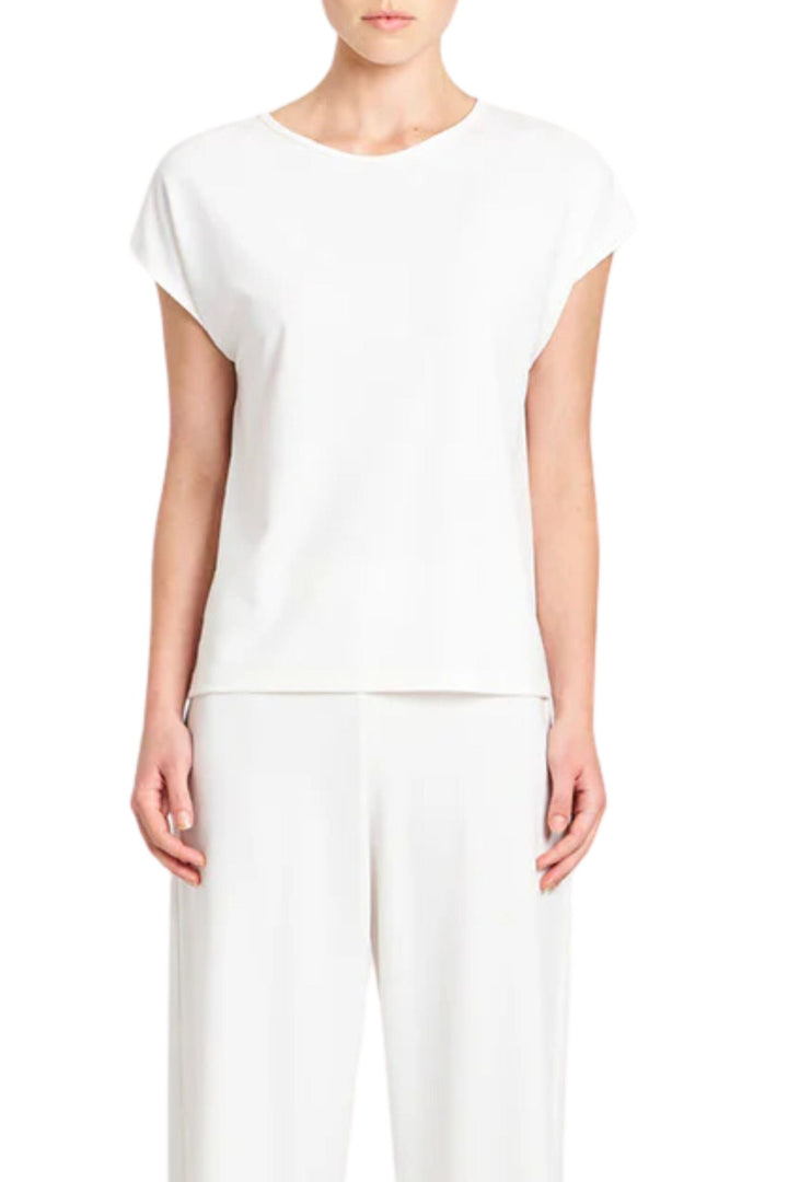 MELA PURDIE TOP 8 / CREAM CAP SHELL - F0078365