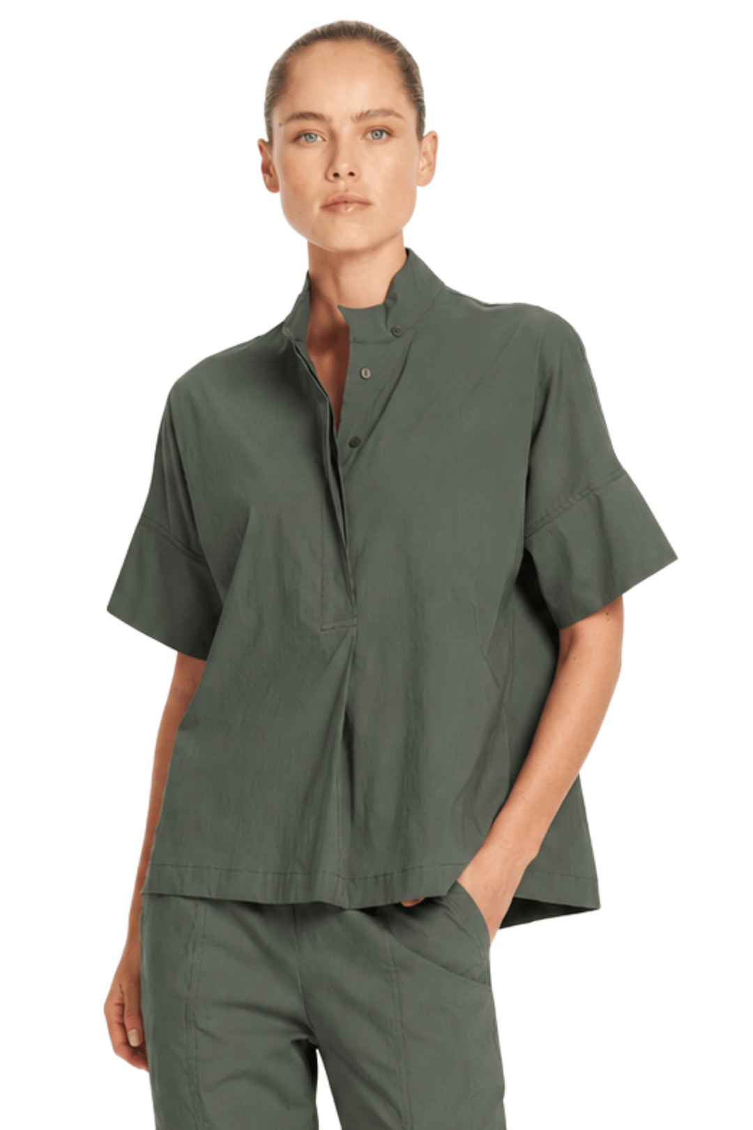 MELA PURDIE TOP BAY-LEAF / 8 TAB SHELL - F6580089