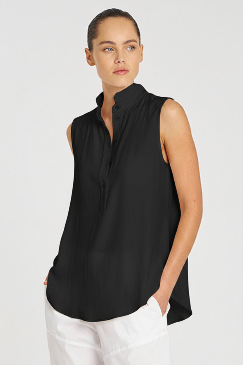 MELA PURDIE TOP BLACK / 8 TAB SLIDE TANK - F678146