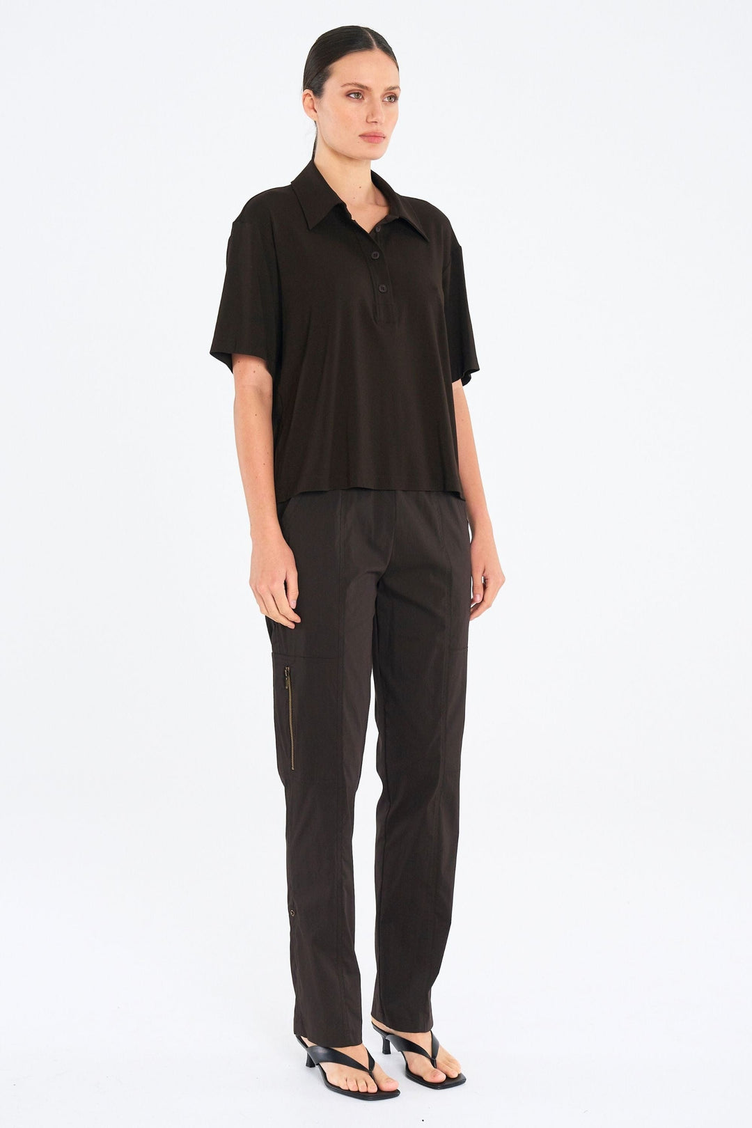 MELA PURDIE TOP BOX TEE POLO - F018894