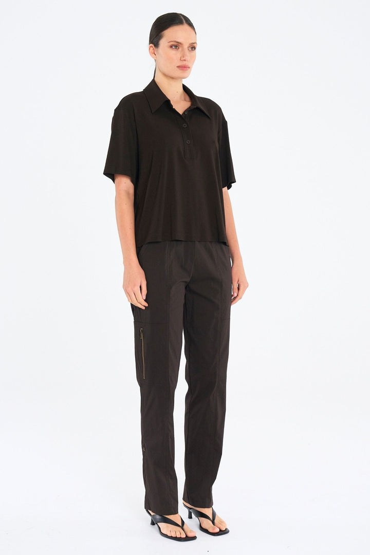 MELA PURDIE TOP BOX TEE POLO - F018894