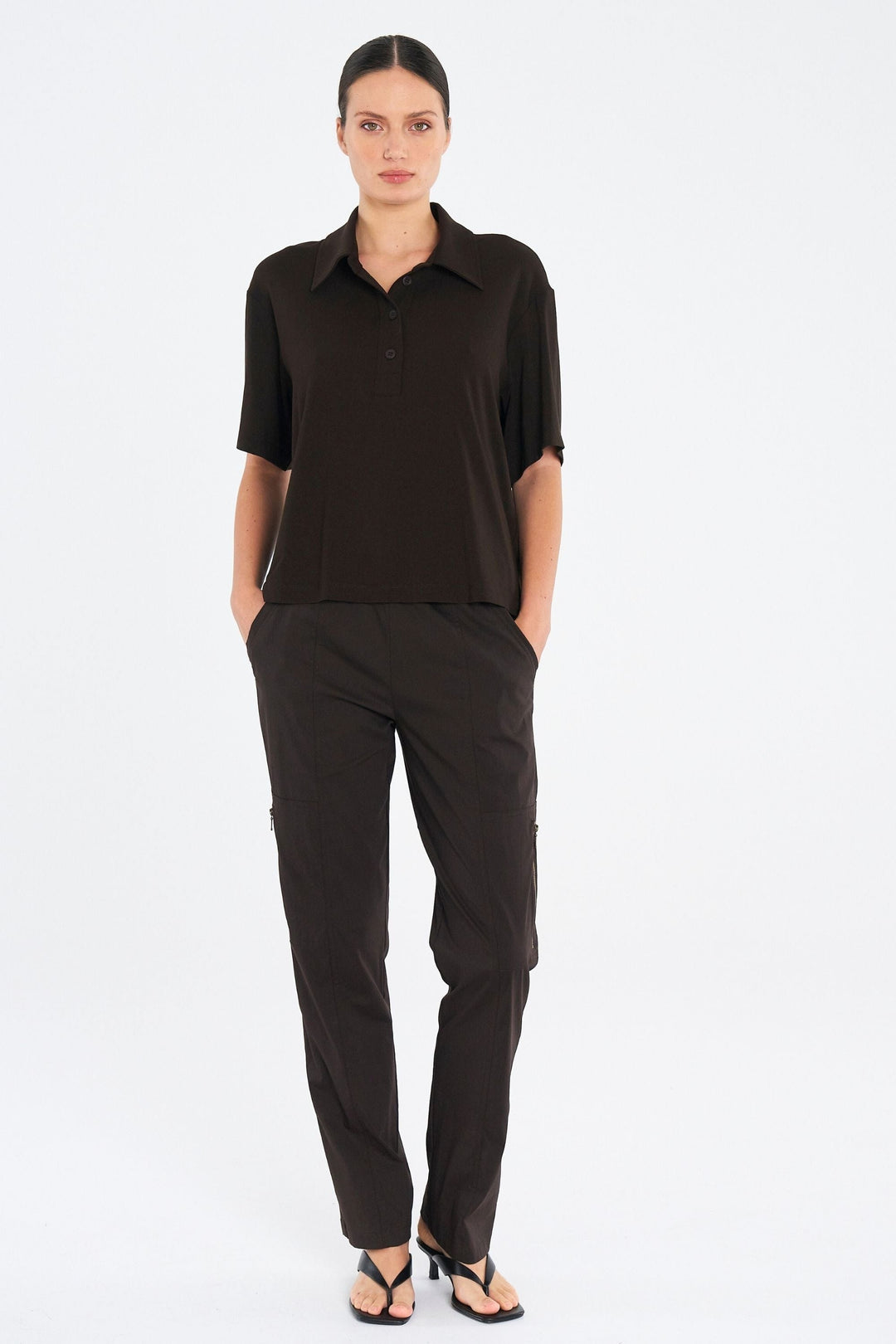 MELA PURDIE TOP BOX TEE POLO - F018894