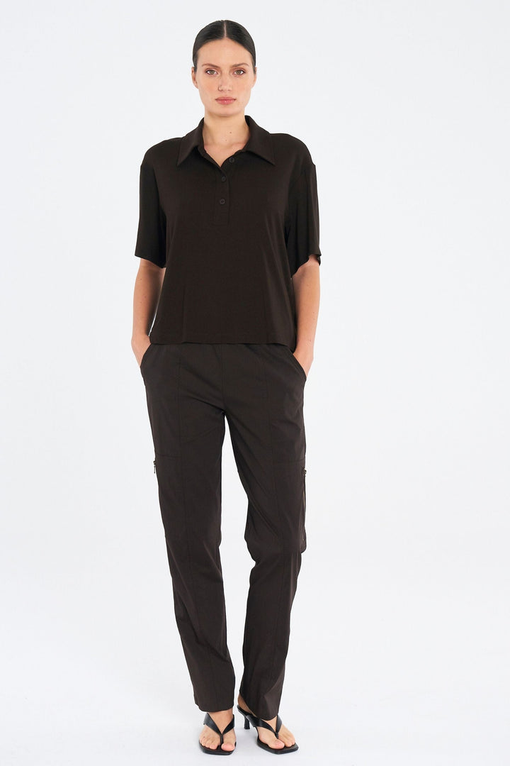MELA PURDIE TOP BOX TEE POLO - F018894