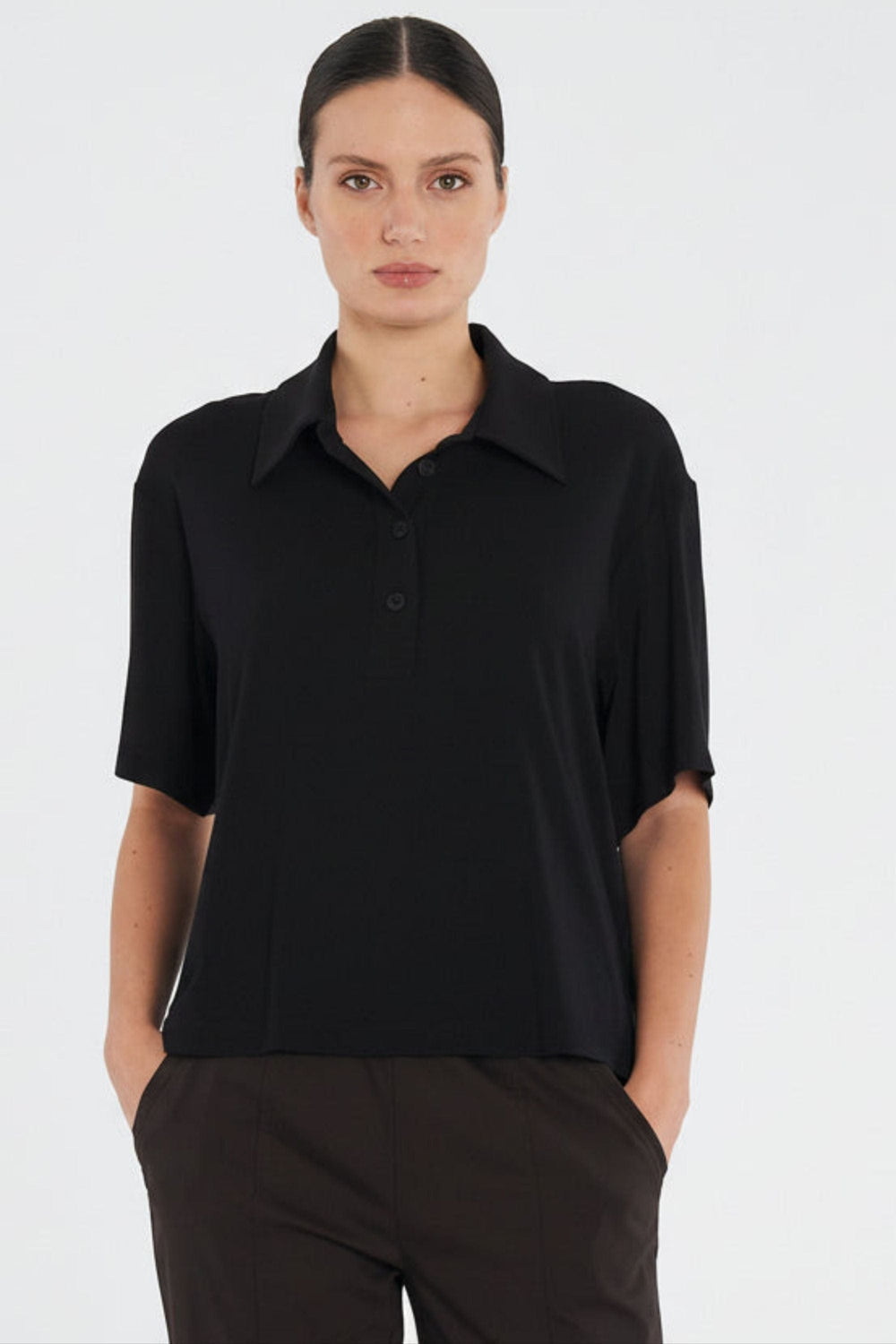 MELA PURDIE TOP BOX TEE POLO - F018894