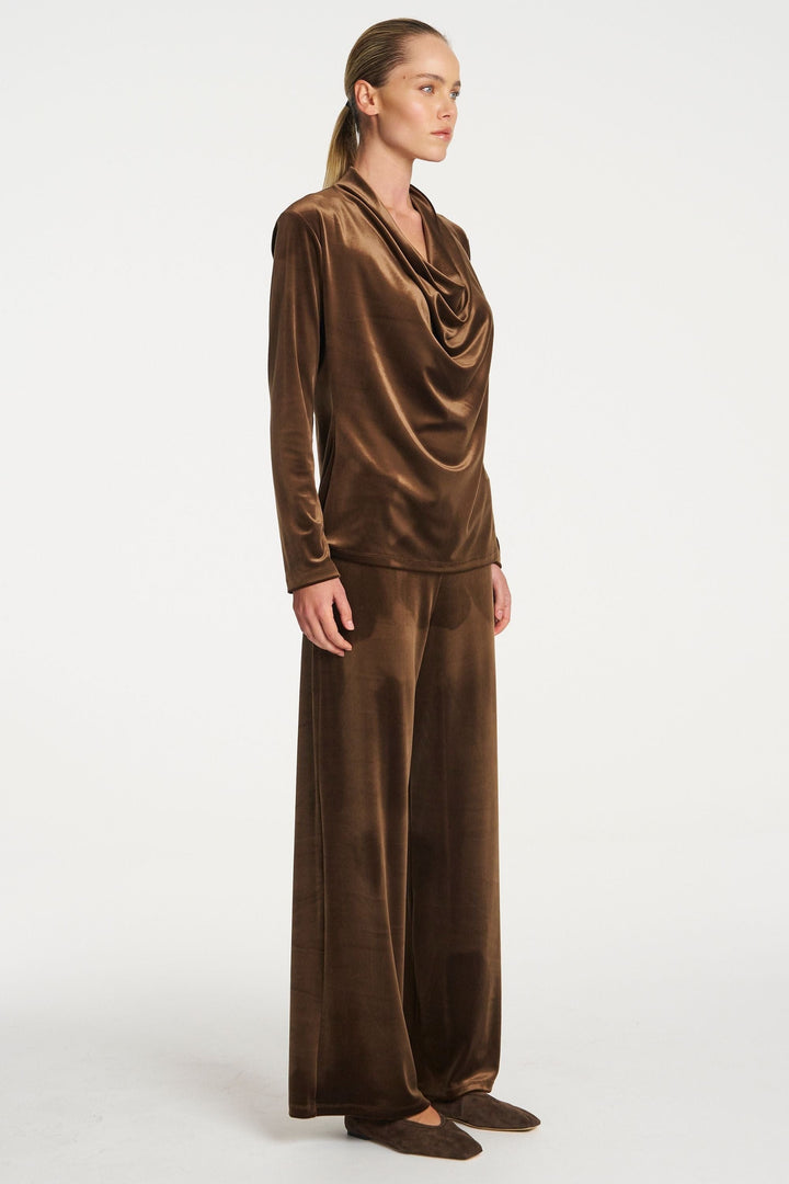 MELA PURDIE TOP DRAPE TOP - F3108971
