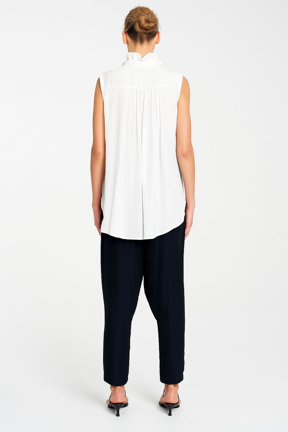 MELA PURDIE TOP FRILL NECK TANK - F678876