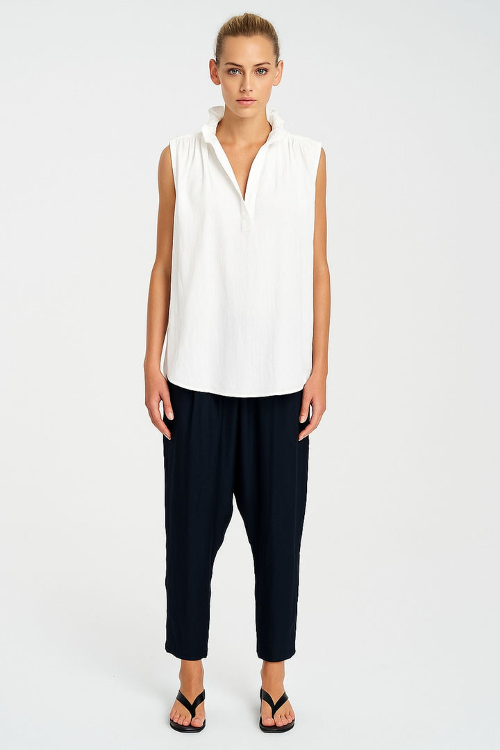 MELA PURDIE TOP FRILL NECK TANK - F678876