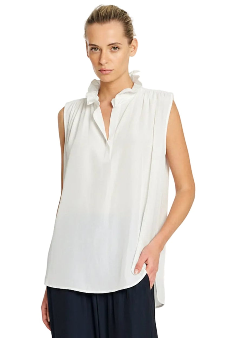 MELA PURDIE TOP FRILL NECK TANK - F678876