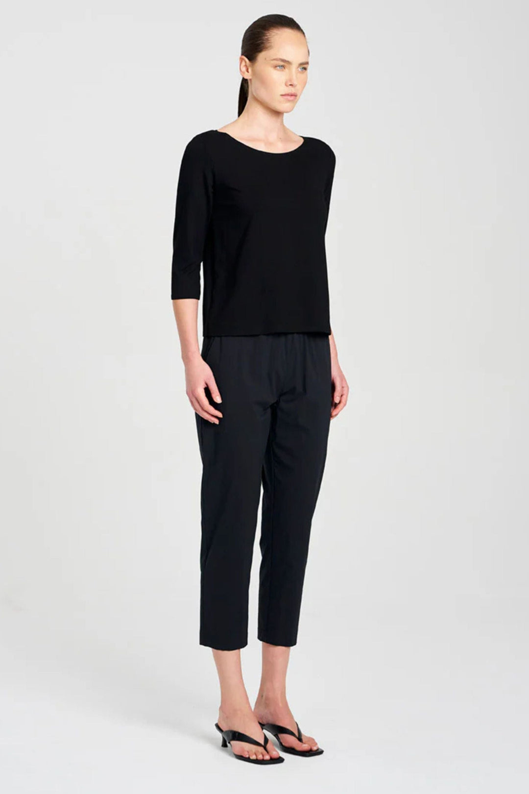 MELA PURDIE TOP RELAXED BOAT NECK - F012630