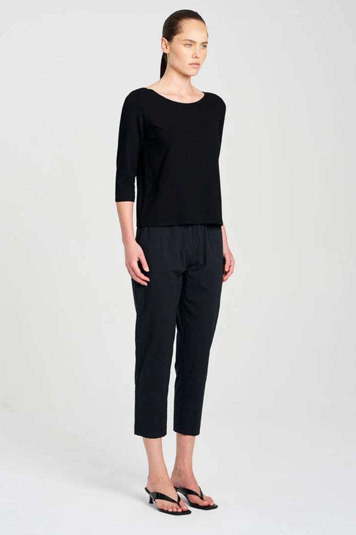 MELA PURDIE TOP RELAXED BOAT NECK - F012630
