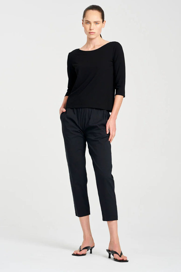 MELA PURDIE TOP RELAXED BOAT NECK - F012630