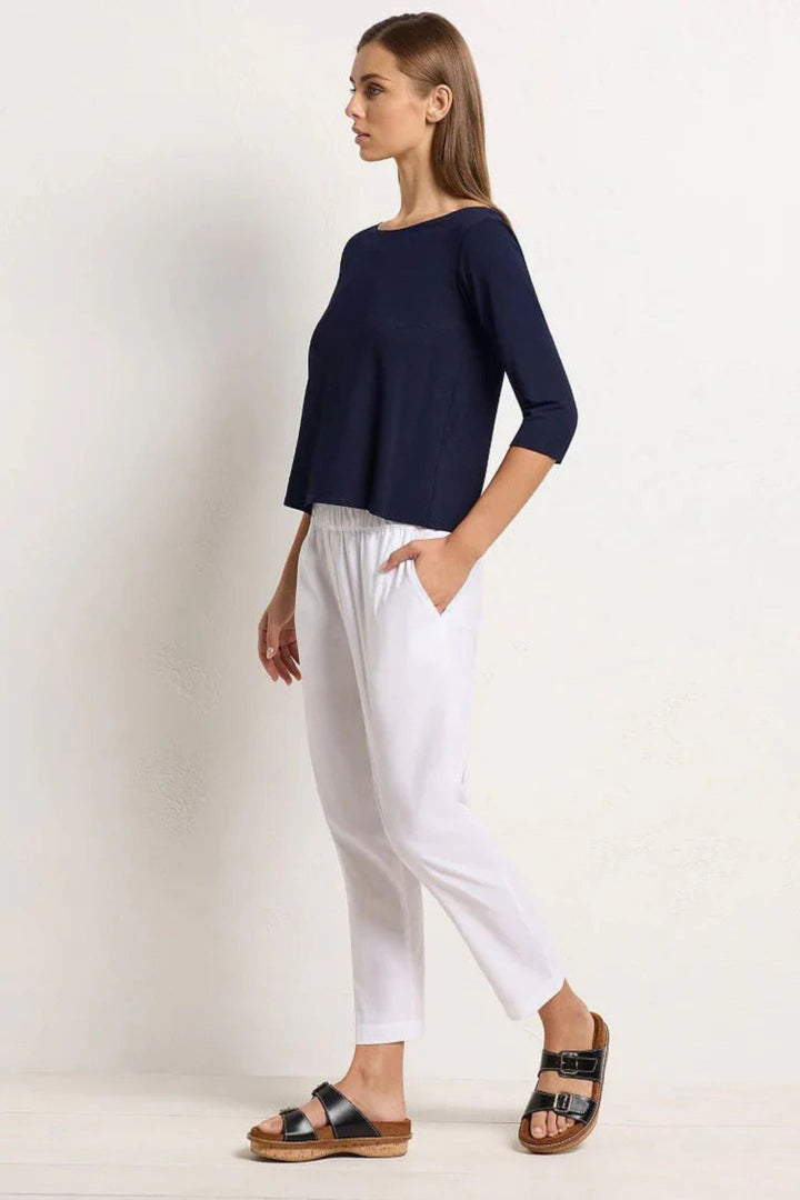 MELA PURDIE TOP RELAXED BOAT NECK - F012630