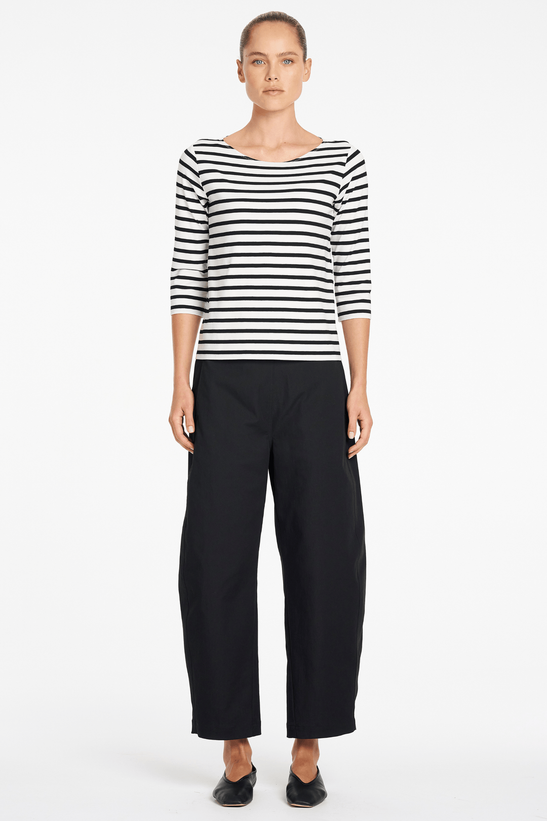 MELA PURDIE TOP RELAXED BOAT NECK - F5412630