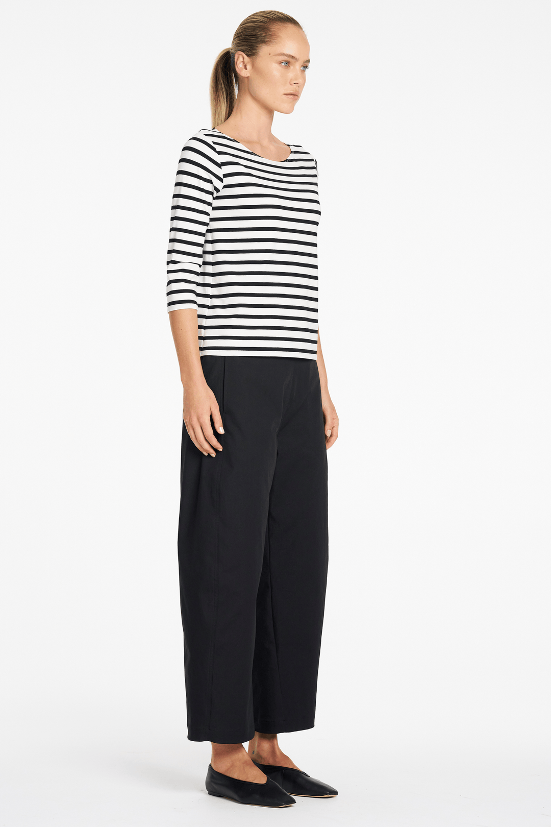 MELA PURDIE TOP RELAXED BOAT NECK - F5412630