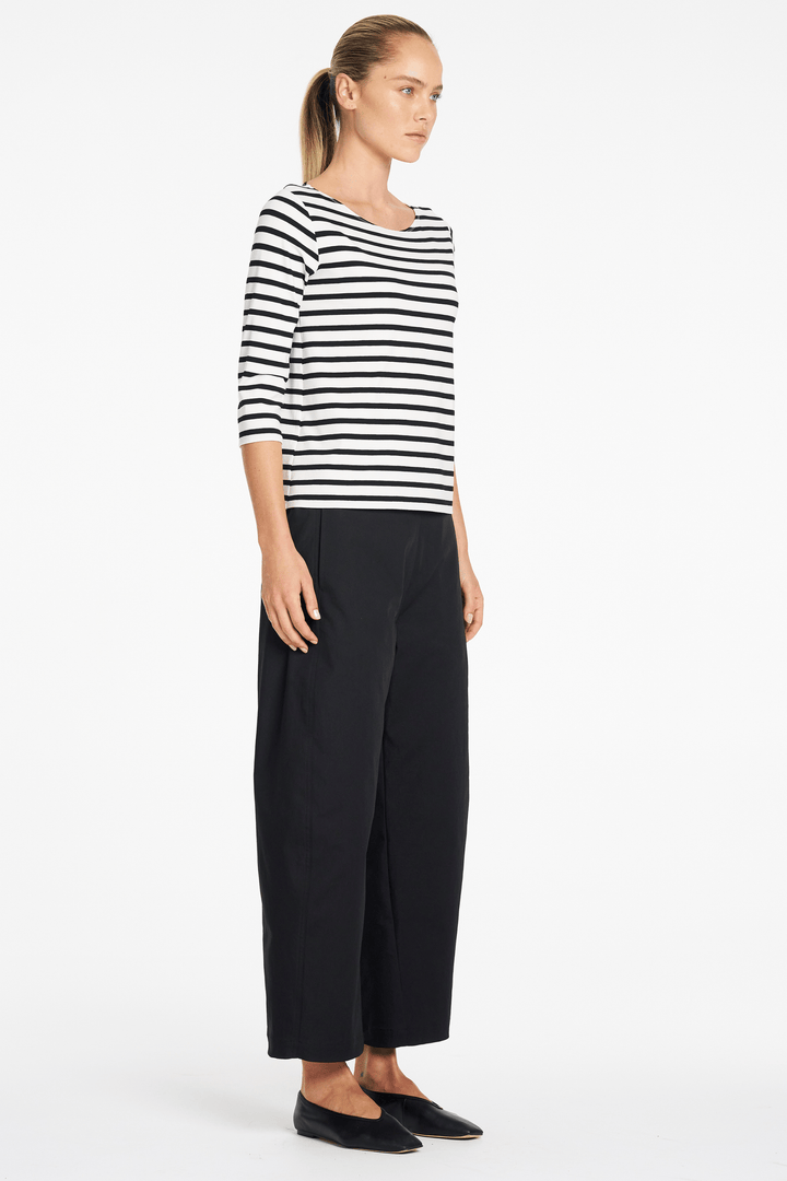 MELA PURDIE TOP RELAXED BOAT NECK - F5412630