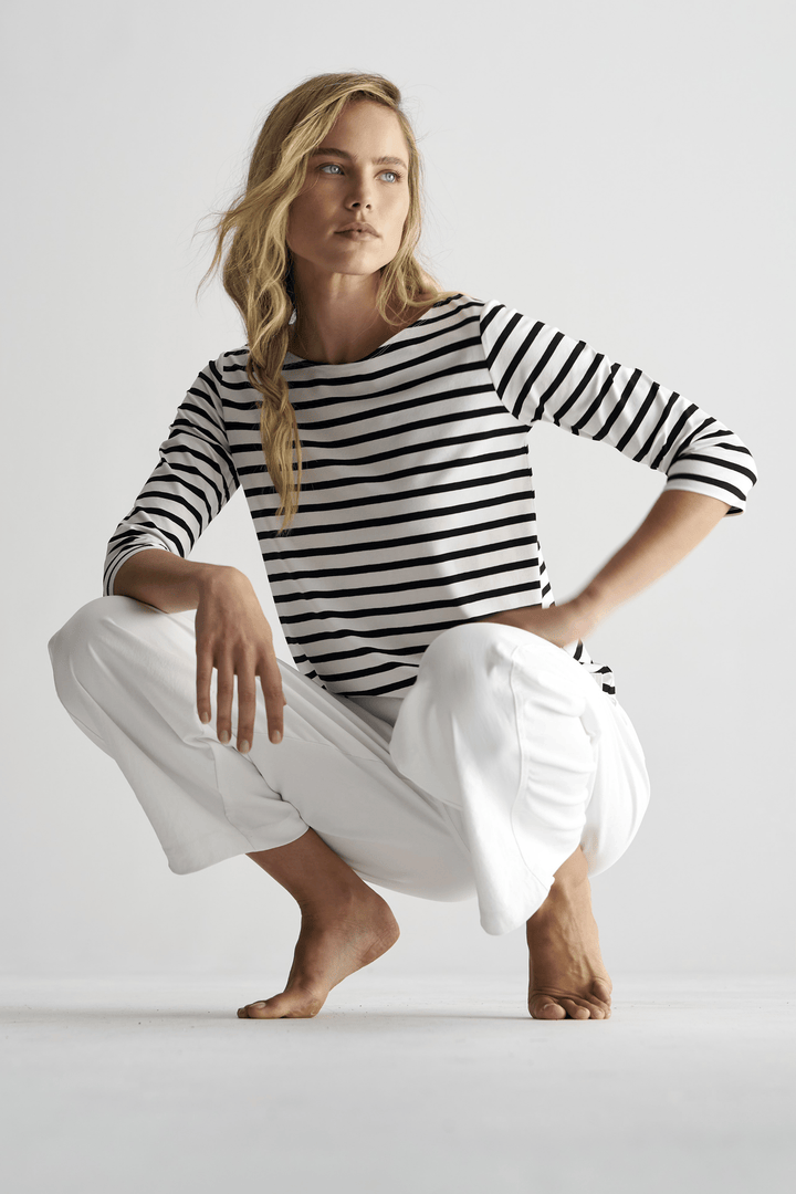 MELA PURDIE TOP RELAXED BOAT NECK - F5412630