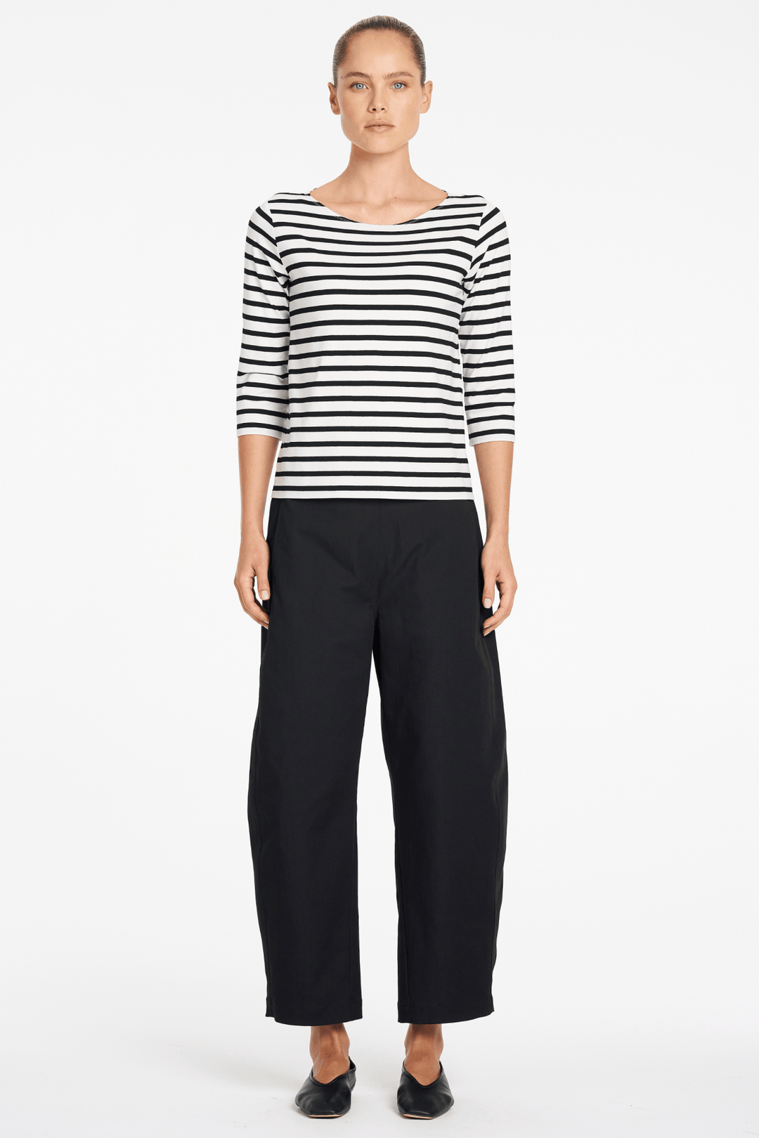 MELA PURDIE TOP RELAXED BOAT NECK - F5412630