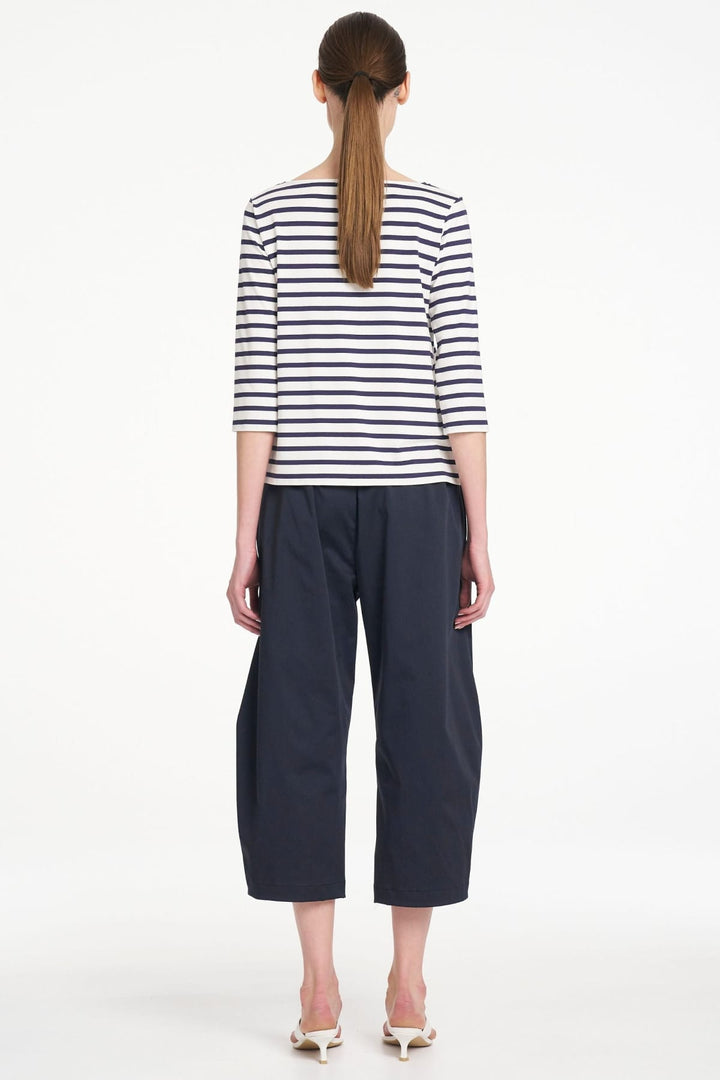 MELA PURDIE TOP RELAXED BOAT NECK - F5412630