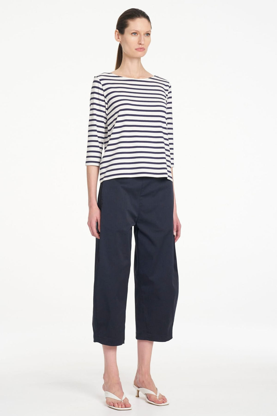 MELA PURDIE TOP RELAXED BOAT NECK - F5412630