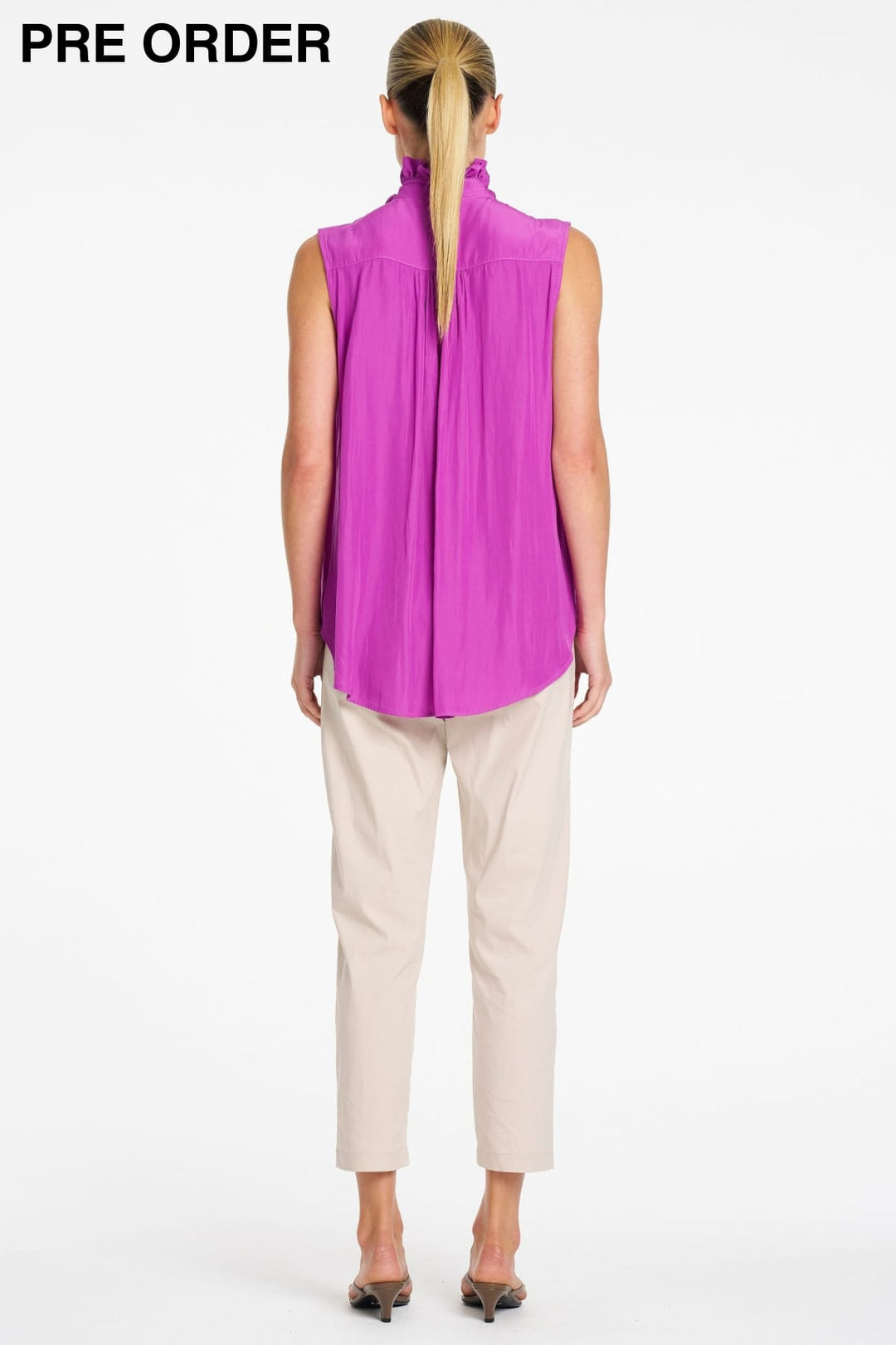 MELA PURDIE TOP RUFFLET TANK - F6780037