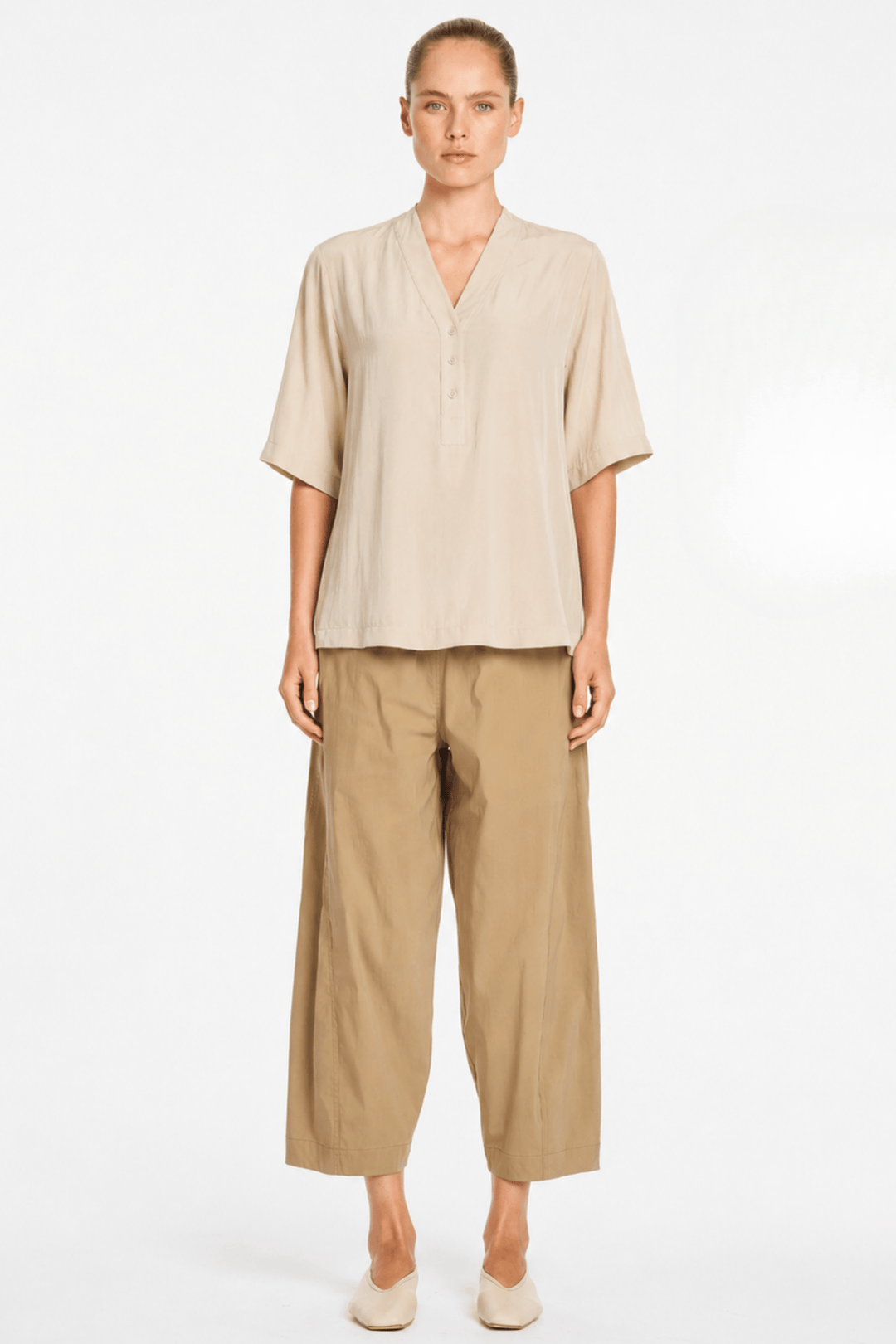 MELA PURDIE TOP TAB PLAZA - F6780057