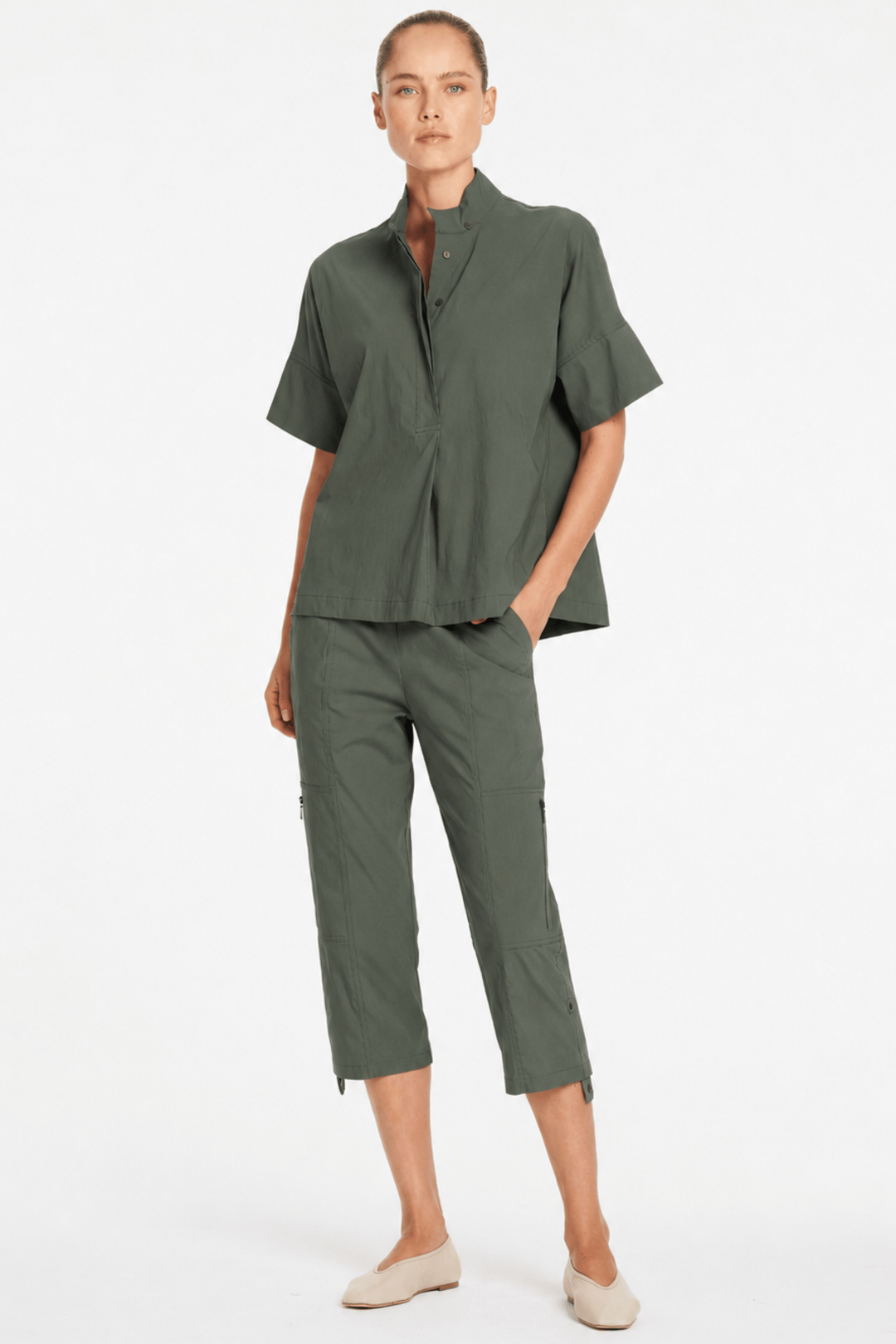MELA PURDIE TOP TAB SHELL - F6580089
