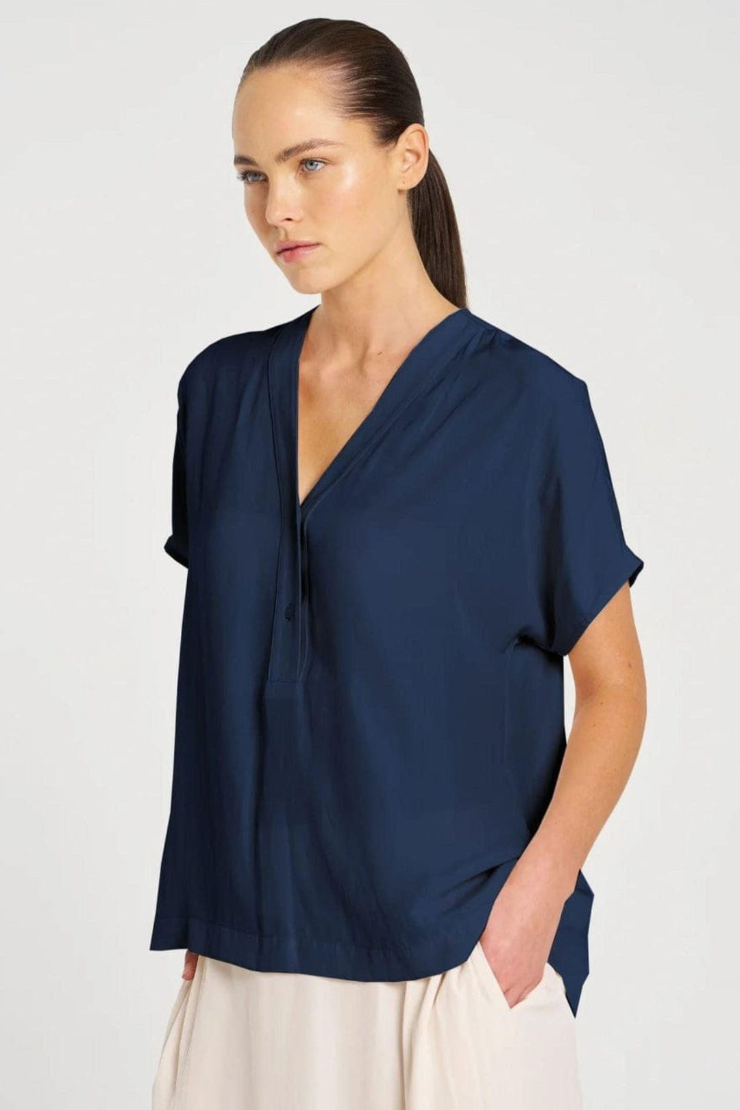 MELA PURDIE TOP WEDGE TAB SHELL TOP - F678804