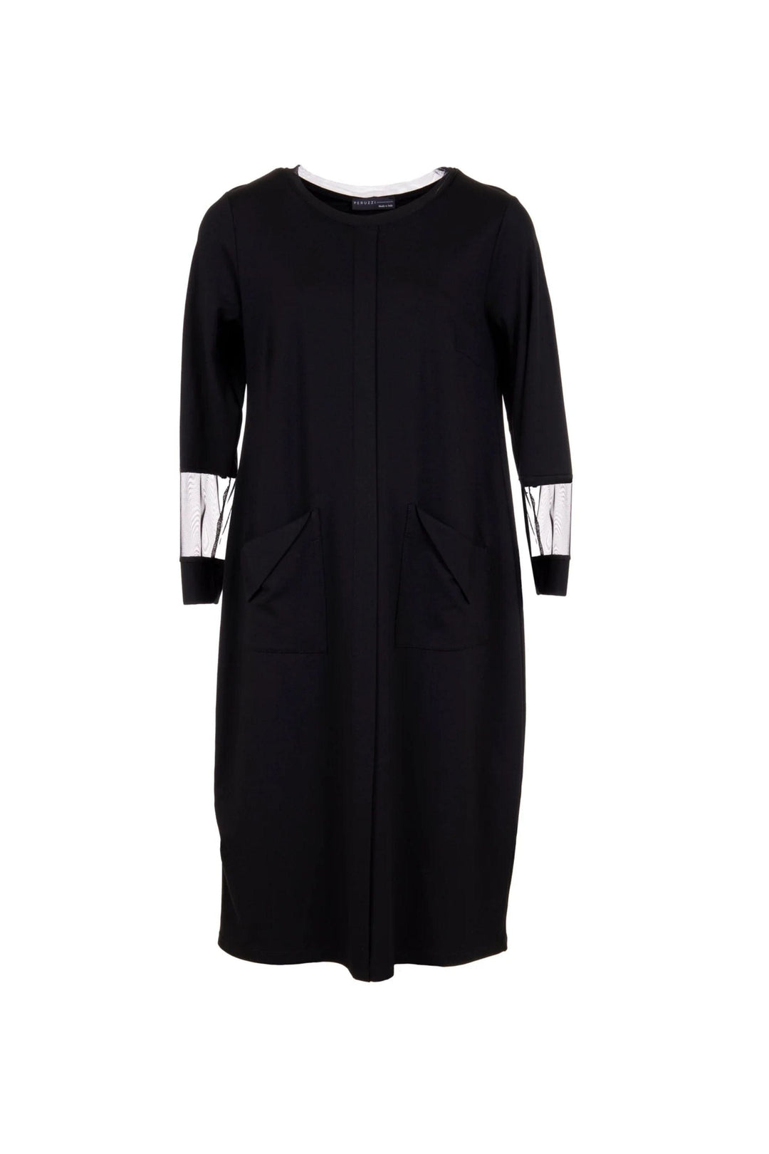 PERUZZI DRESS MESH SLEEVE DRESS - W24146