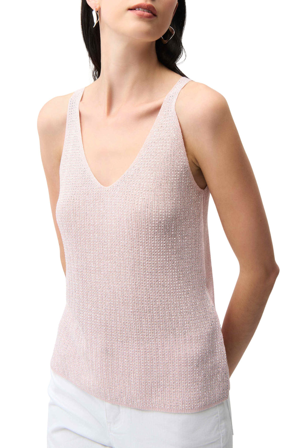 METALLIC KNIT CAMI - 252915S26JR TOP