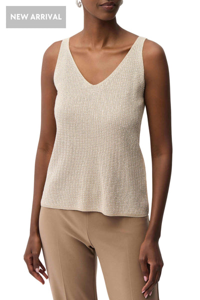 METALLIC KNIT CAMI - 252915S26JR TOP