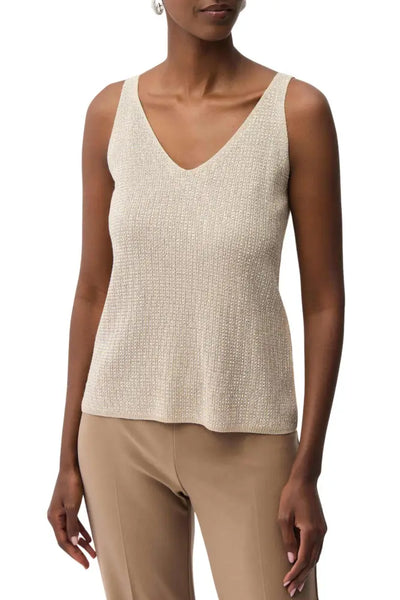 METALLIC KNIT CAMI - 252915S26JR TOP