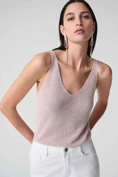 METALLIC KNIT CAMI - 252915S26JR TOP