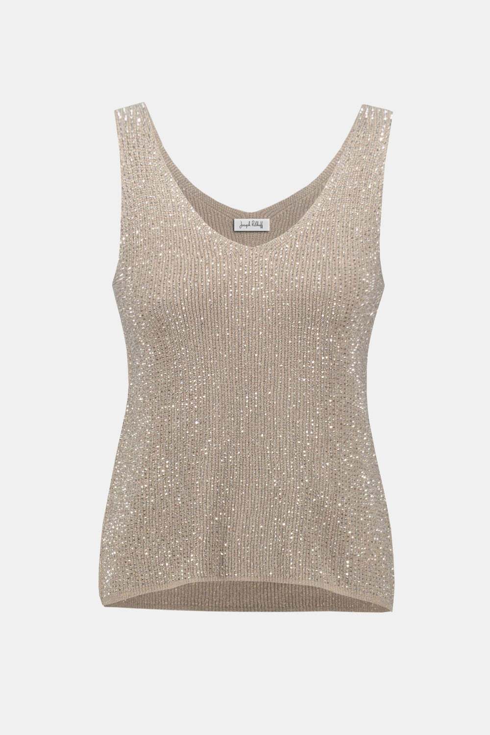 METALLIC KNIT CAMI - 252915S26JR XS / CHAMPAGNE TOP
