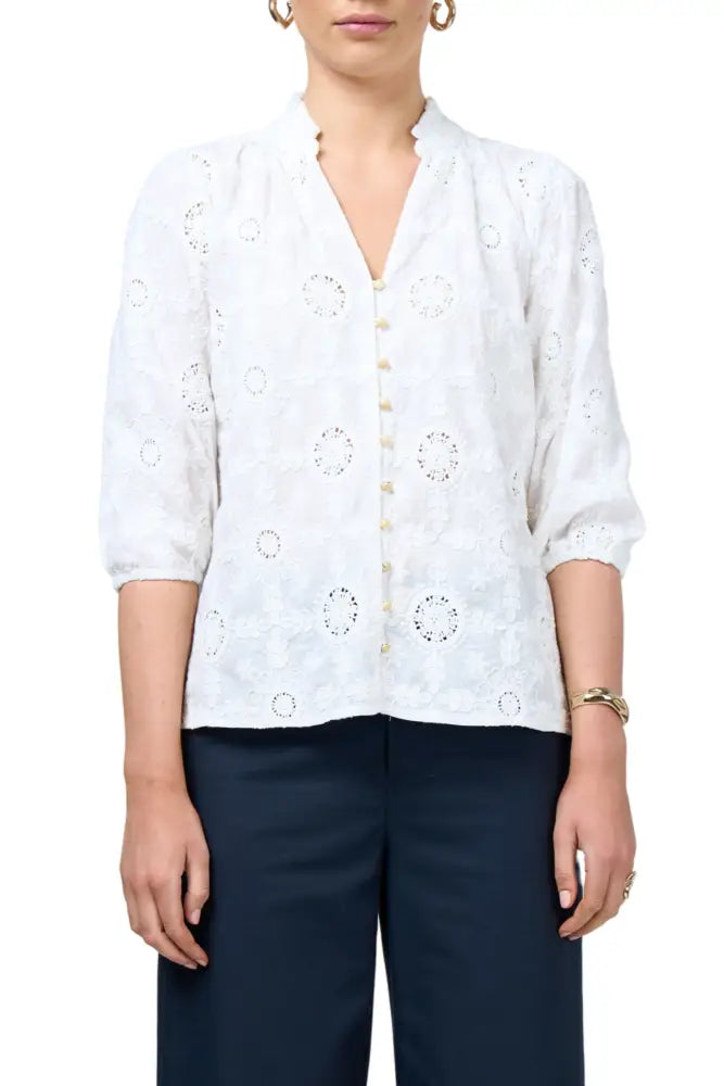 LOOBIES-STORY-LS3044-MISCHA-BLOUSE-WHITE