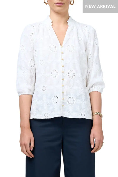 LOOBIES-STORY-LS3044-MISCHA-BLOUSE-WHITE