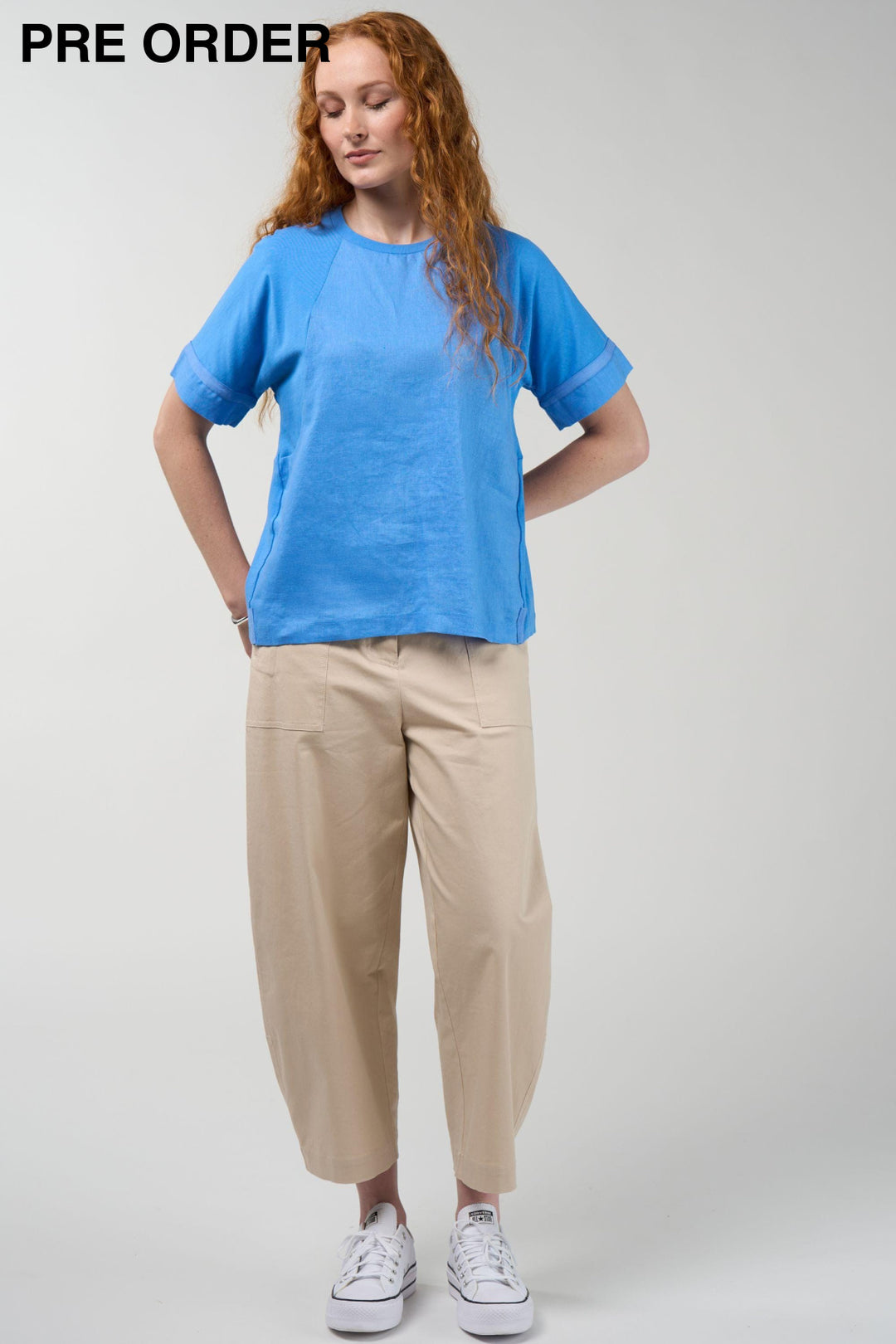MADLY SWEETLY TOP MIXED MEDIA TEE - MS1951