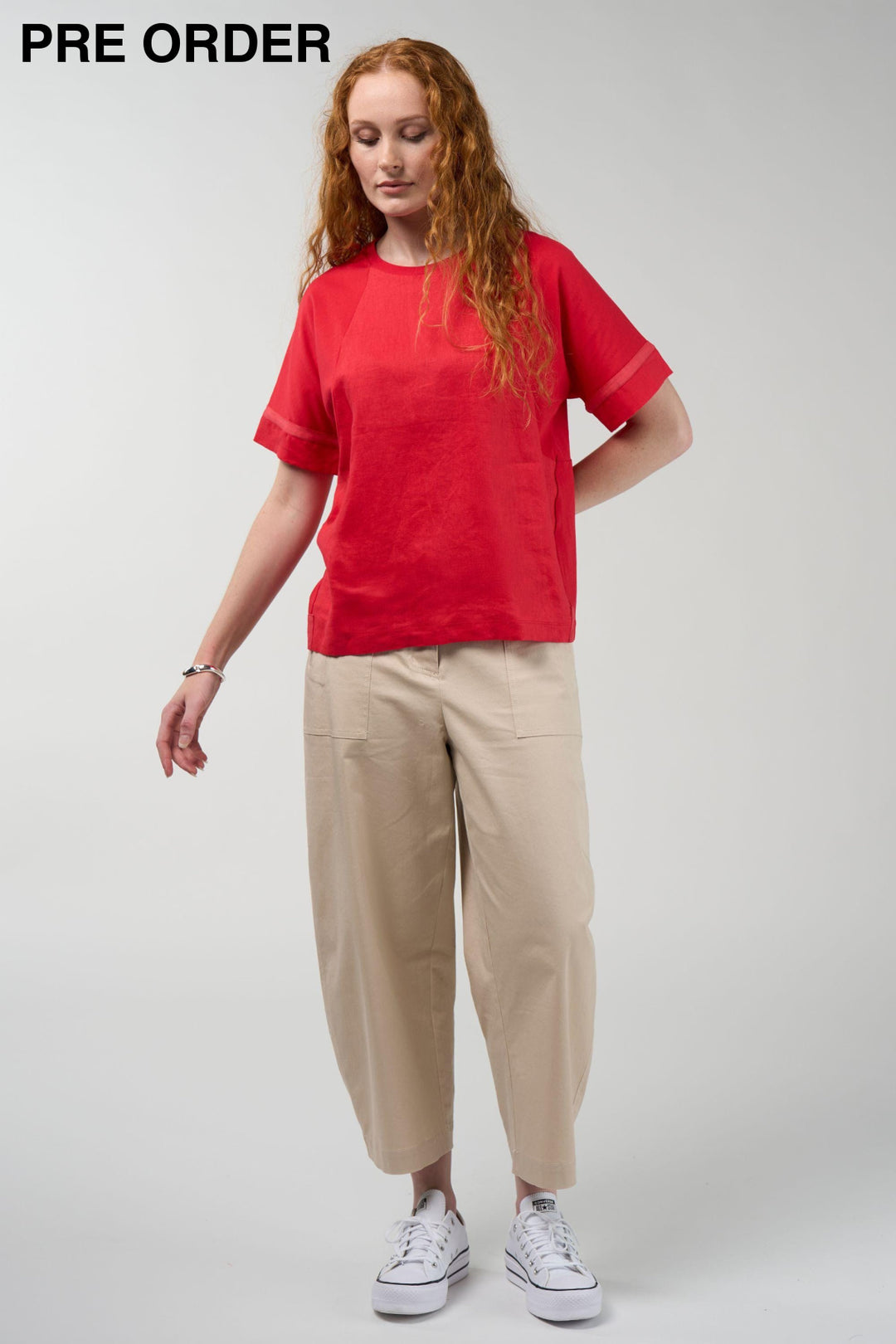 MADLY SWEETLY TOP MIXED MEDIA TEE - MS1951