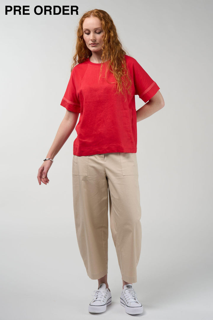 MADLY SWEETLY TOP MIXED MEDIA TEE - MS1951