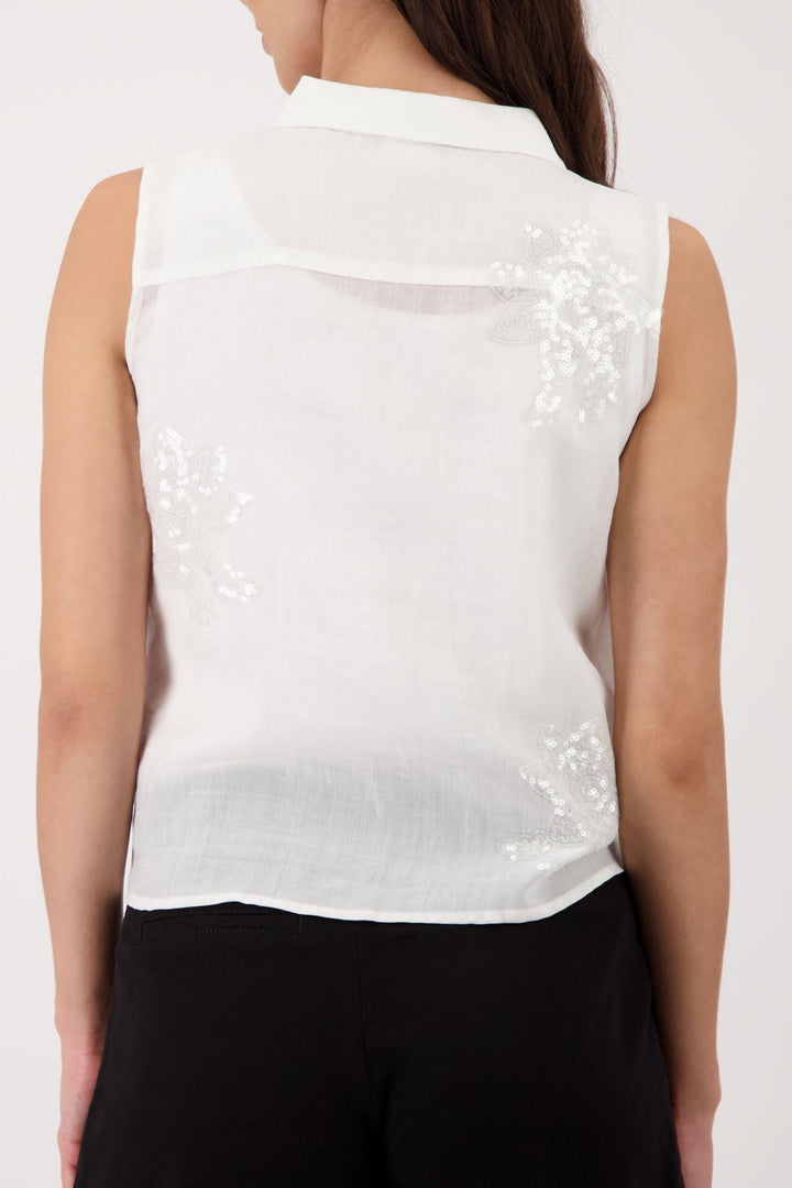 MONARI BLOUSE EMBROIDERY BLOUSE - 410836MNR