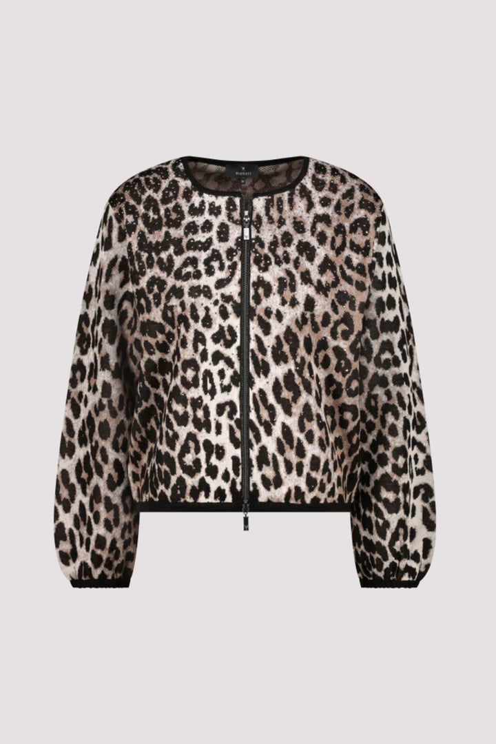 MONARI CARDIGAN ANIMAL PRINT KNIT CARDI - 808928MNR