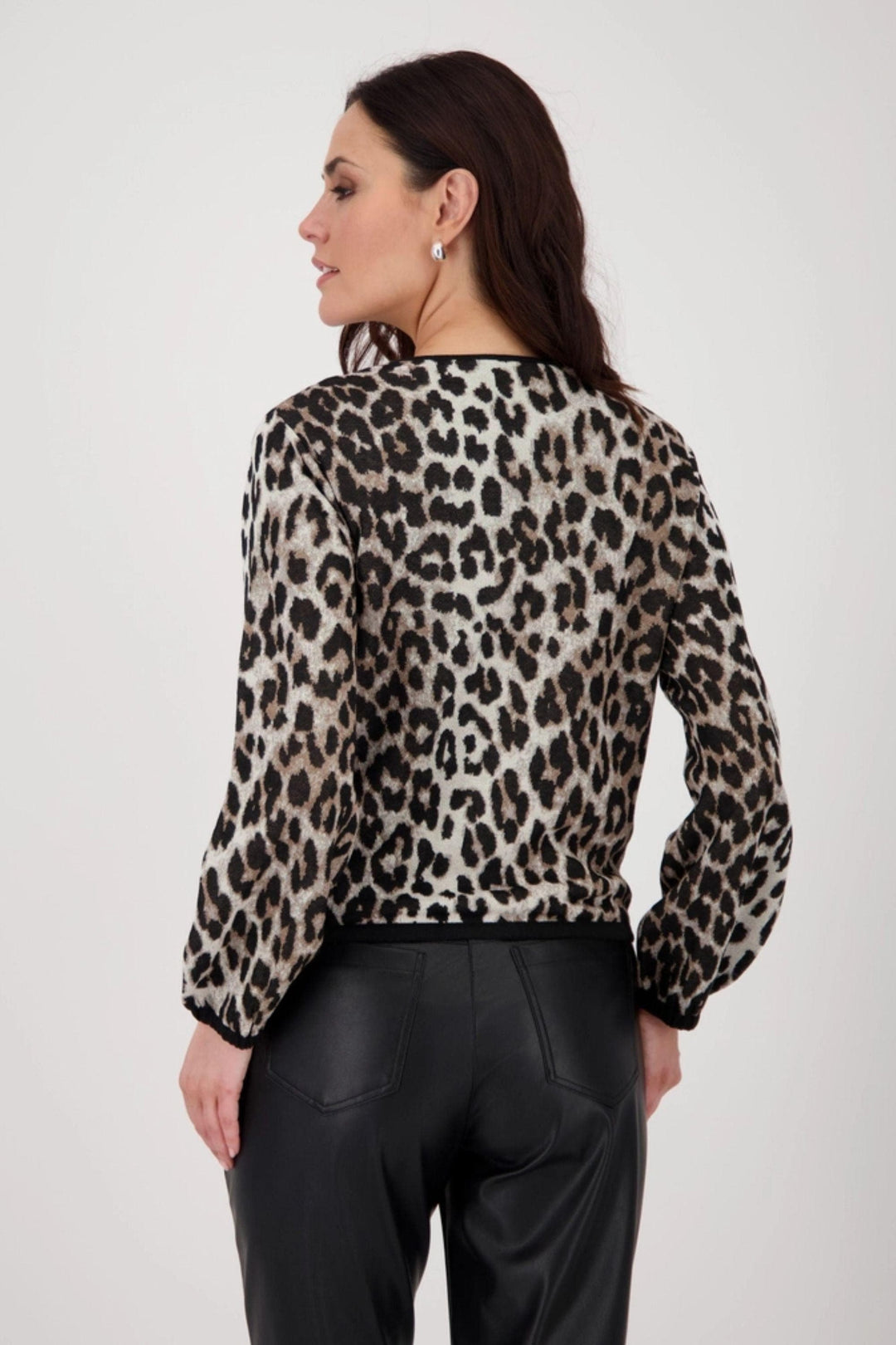 MONARI CARDIGAN ANIMAL PRINT KNIT CARDI - 808928MNR