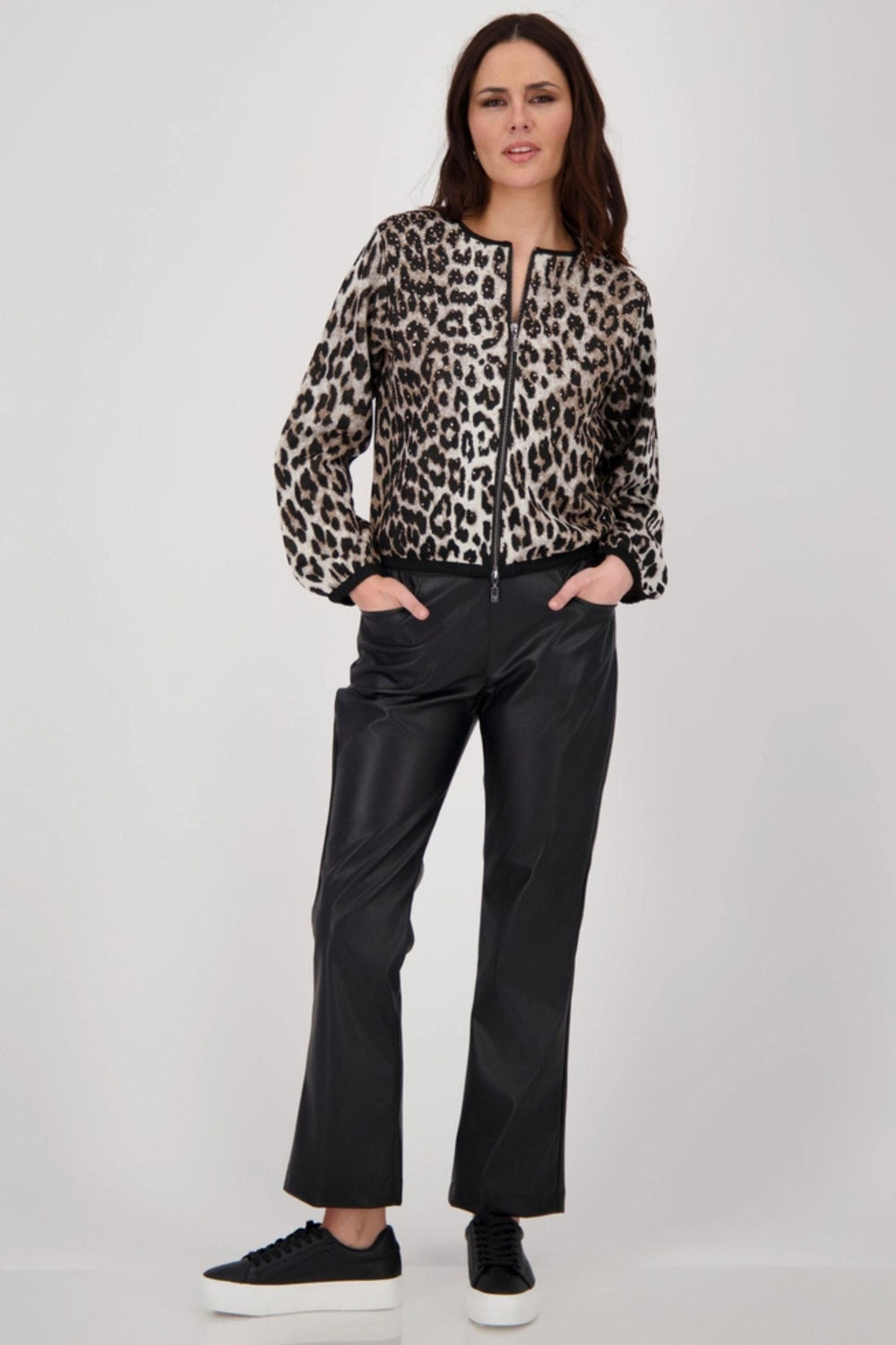 MONARI CARDIGAN ANIMAL PRINT KNIT CARDI - 808928MNR
