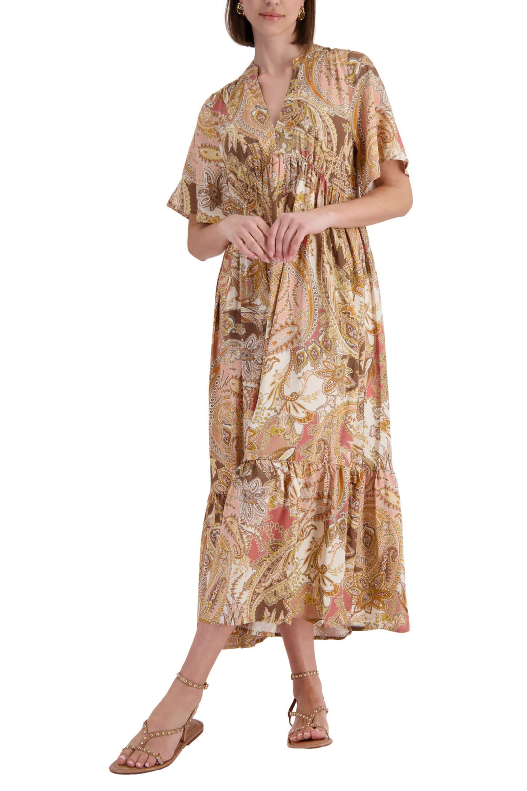 MONARI DRESS PAISLEY PRINT DRESS - 410558MNR