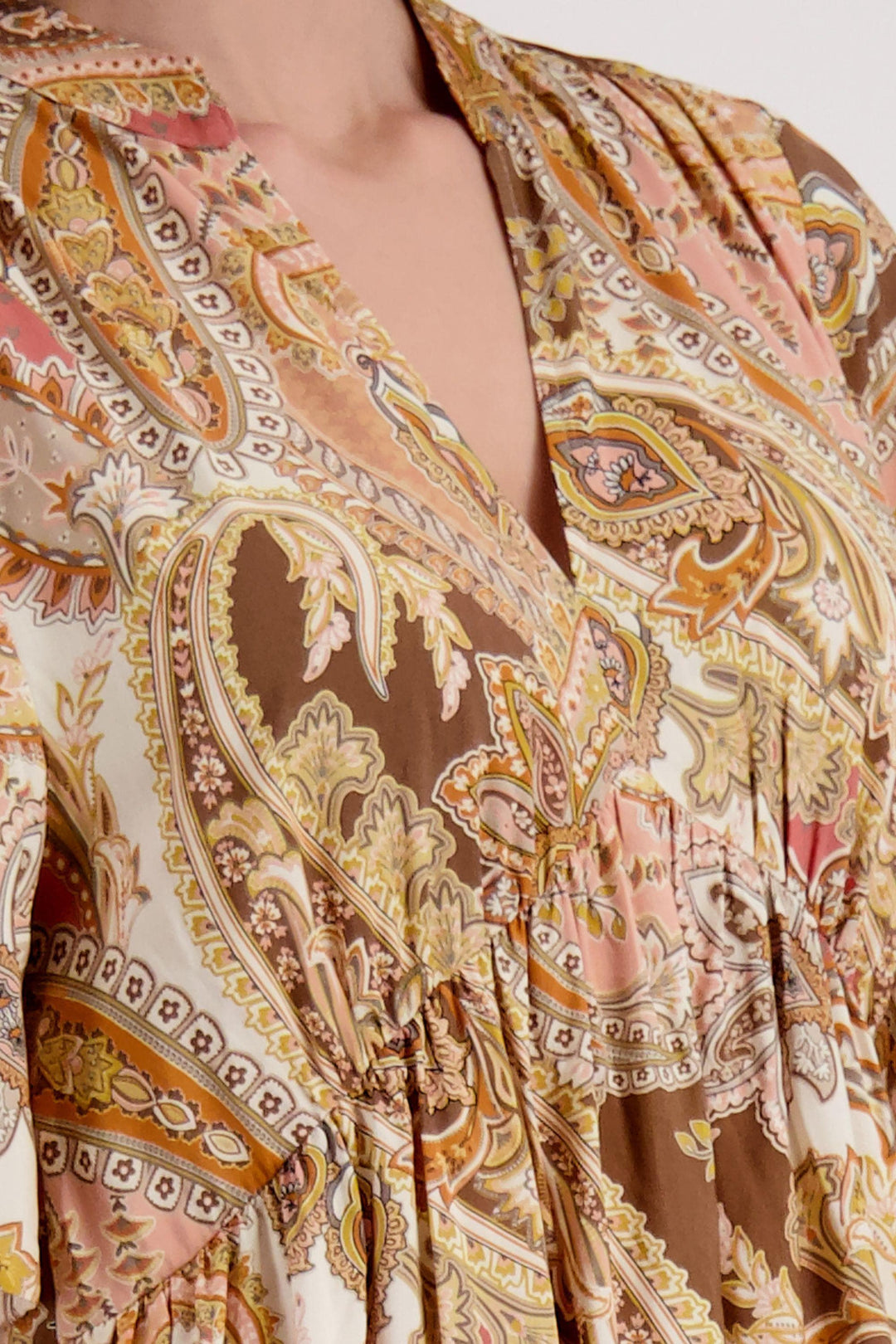 MONARI DRESS PAISLEY PRINT DRESS - 410558MNR