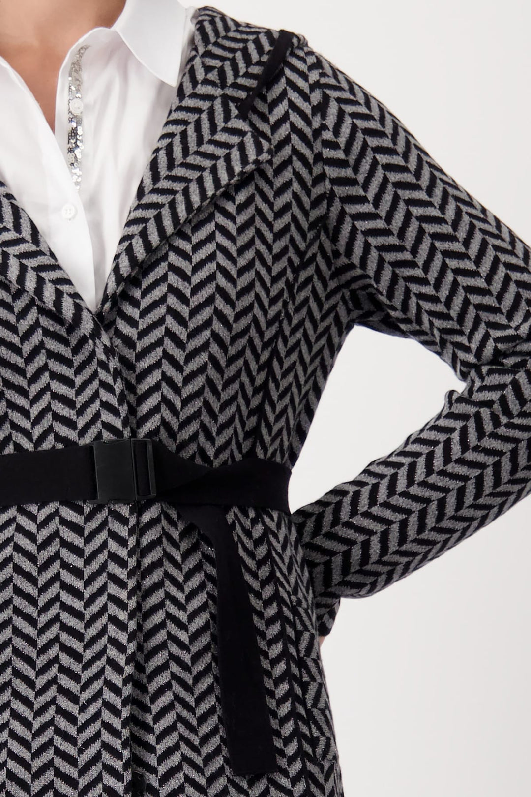 MONARI JACKET CHEVRON COAT - 807818MNR