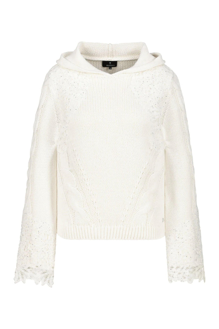 MONARI JUMPER LACE HOODED JUMPER - 809124MNR