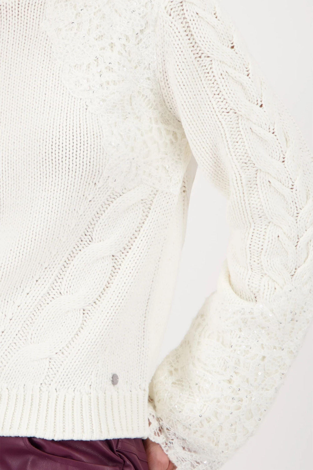 MONARI JUMPER LACE HOODED JUMPER - 809124MNR