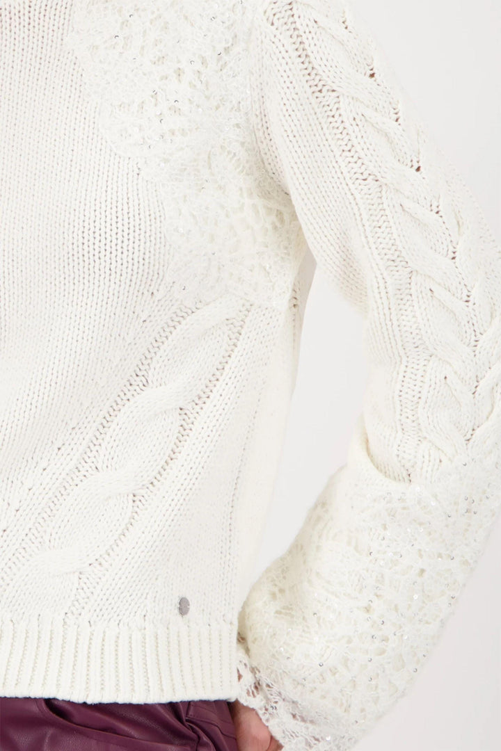 MONARI JUMPER LACE HOODED JUMPER - 809124MNR
