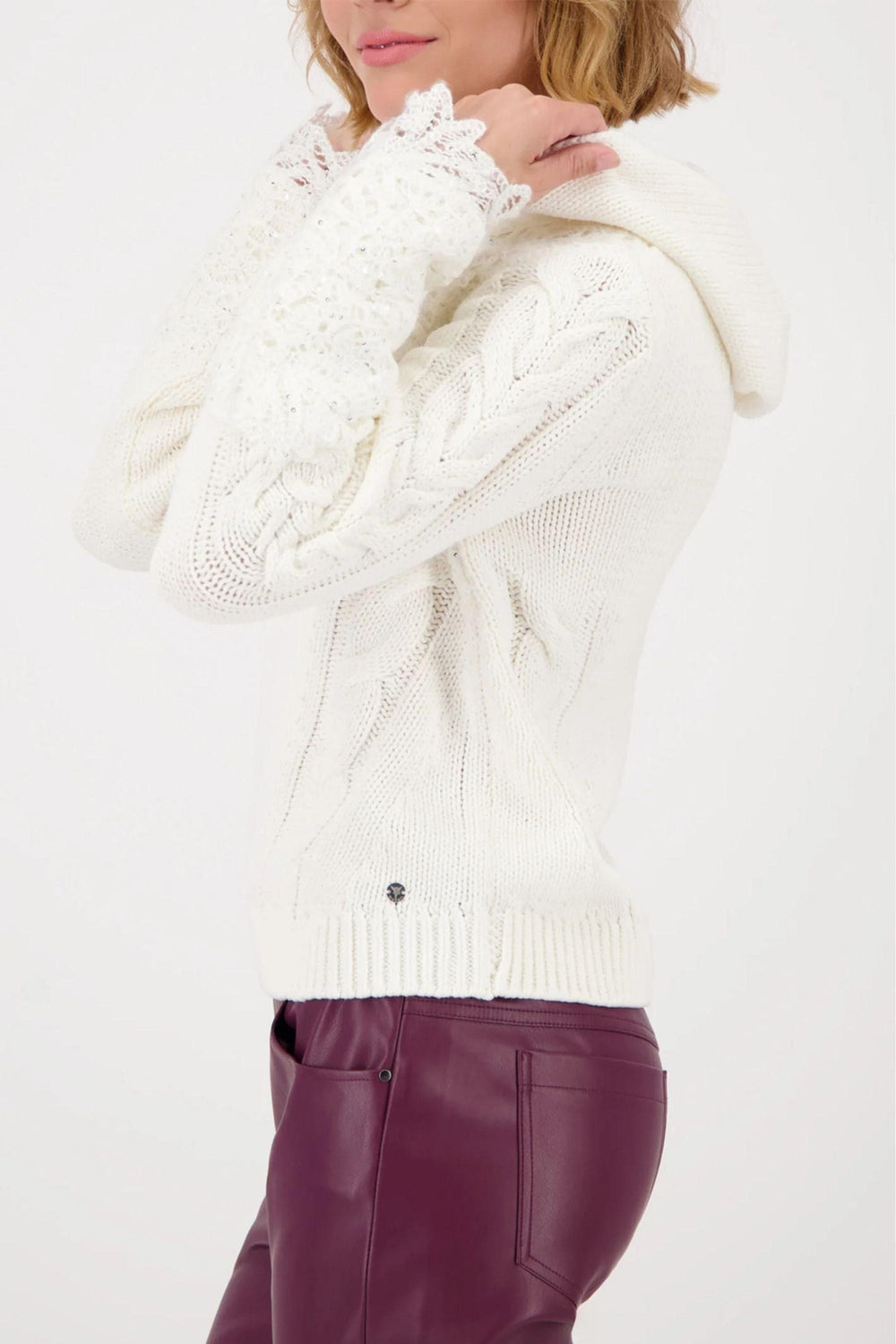 MONARI JUMPER LACE HOODED JUMPER - 809124MNR
