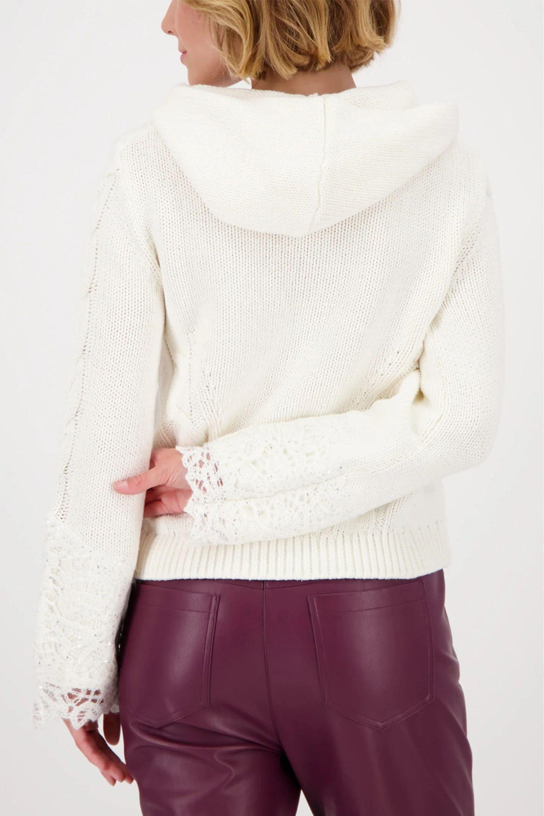 MONARI JUMPER LACE HOODED JUMPER - 809124MNR